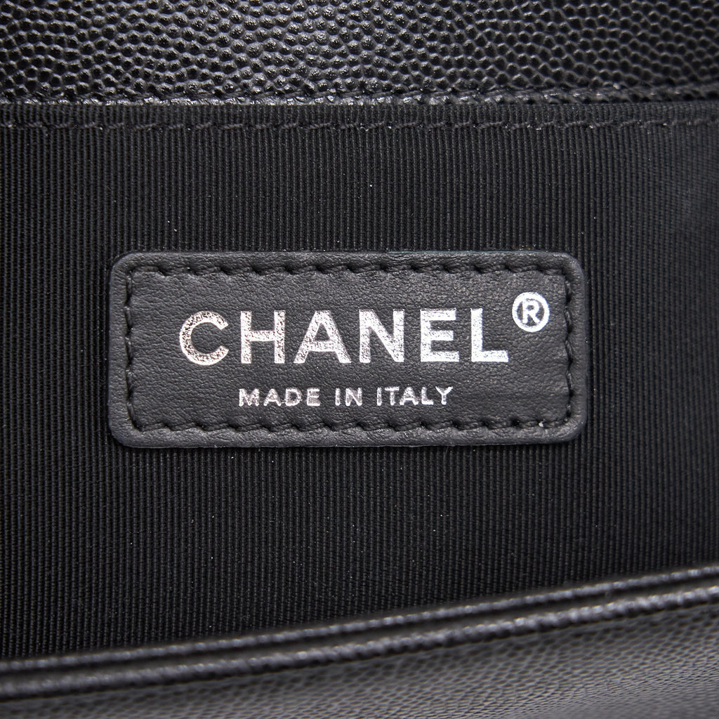 Chanel Small Leboy Cavier Black ruthenium Hardware