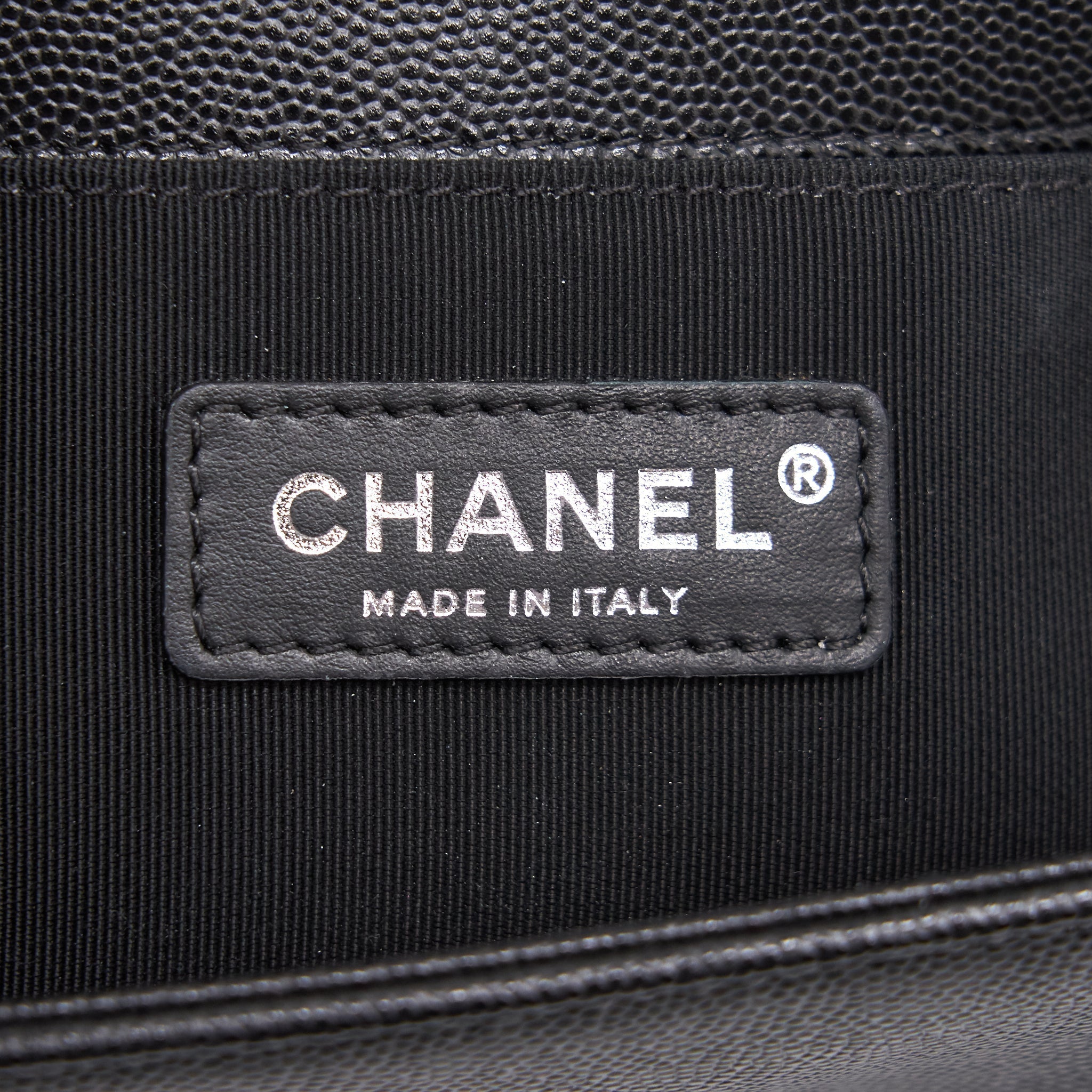 Chanel Small Leboy Cavier Black ruthenium Hardware