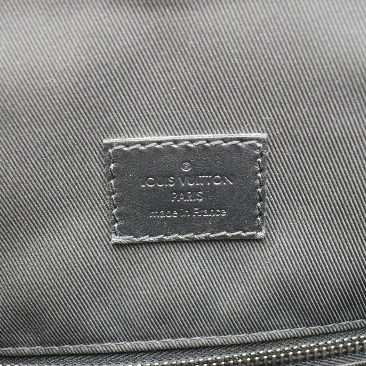 LOUIS VUITTON Christopher PM Reverse Monogram Eclipse Backpack Bag Black