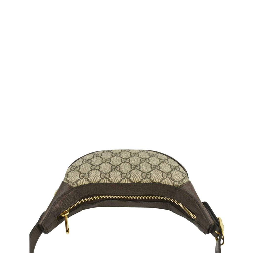 GUCCI Ophidia Mini GG Supreme Canvas Hobo Bag Beige 658551