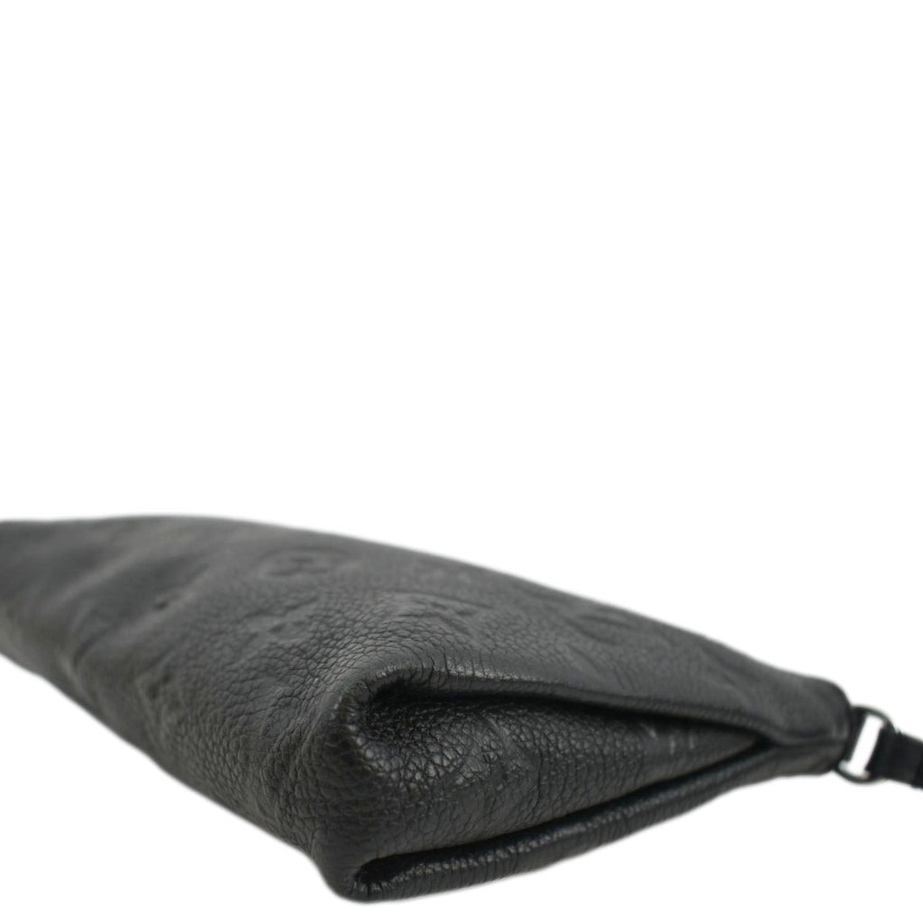 LOUIS VUITTON Pallas Monogram Empreinte Clutch Crossbody Bag Black