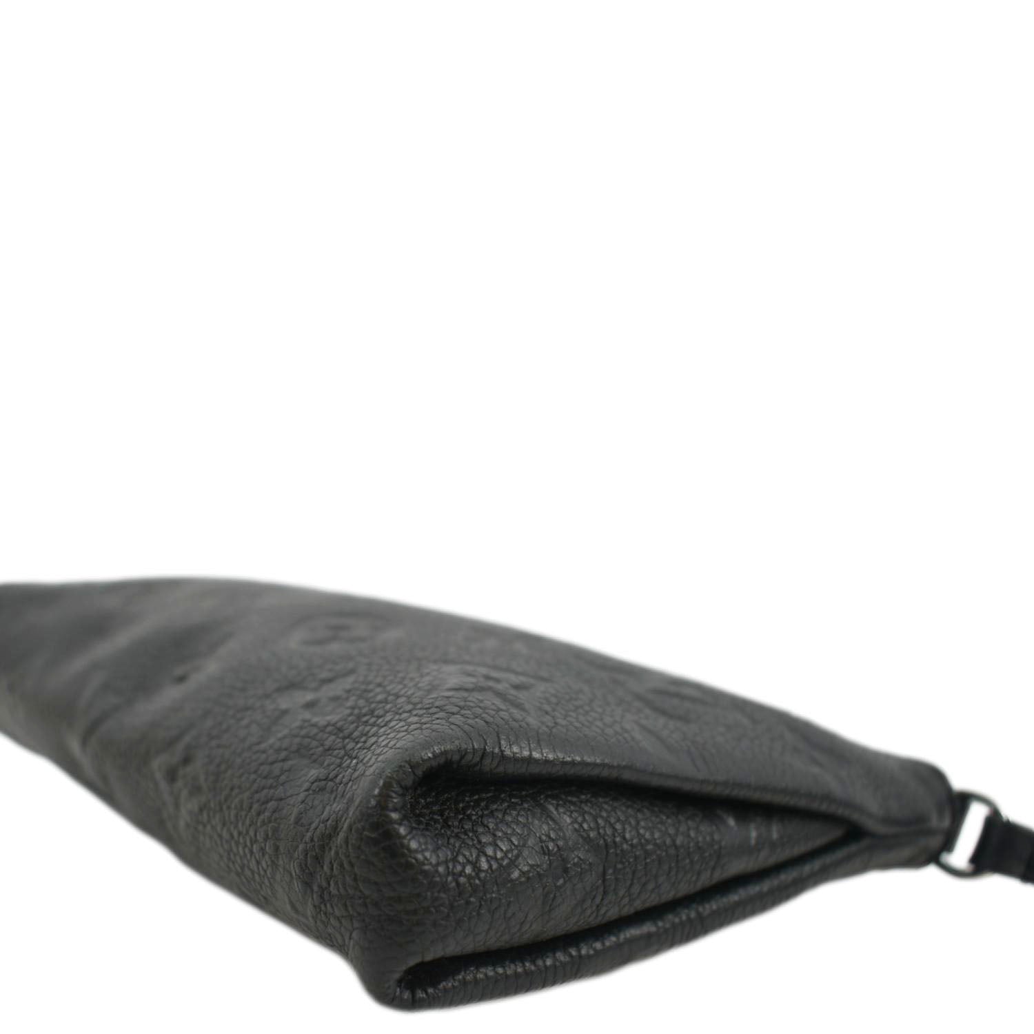 LOUIS VUITTON Pallas Monogram Empreinte Clutch Crossbody Bag Black