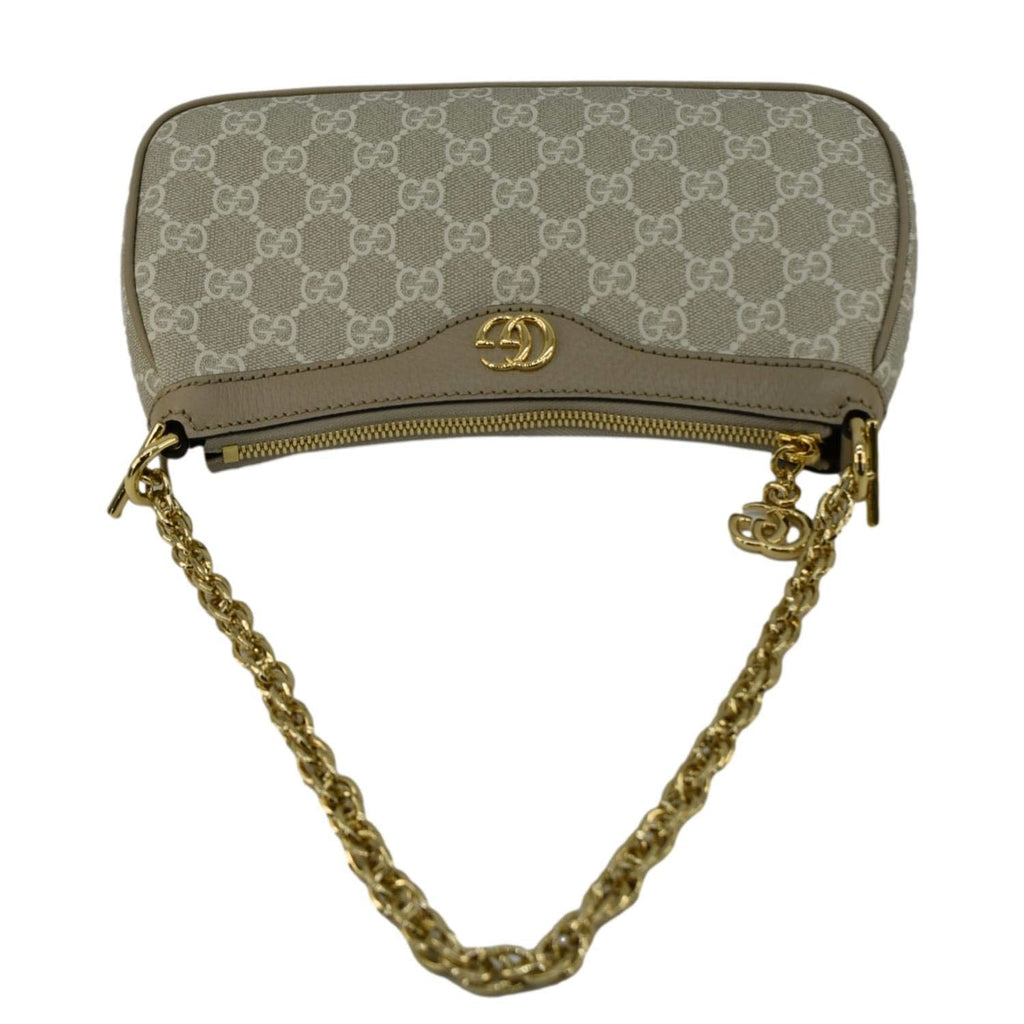 GUCCI Ophidia Small GG Supreme Canvas Hobo Bag Beige 735145