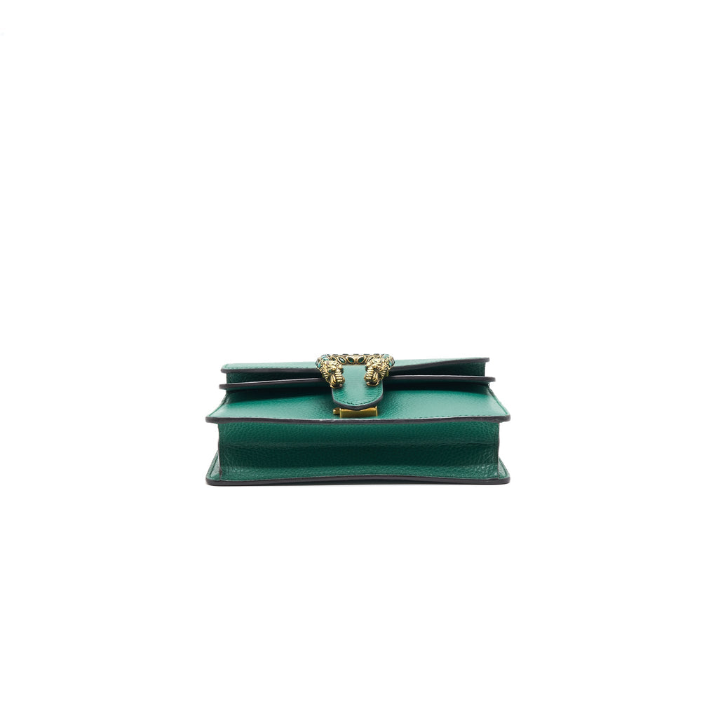 Gucci Dionysus Mini Leather Bag Green