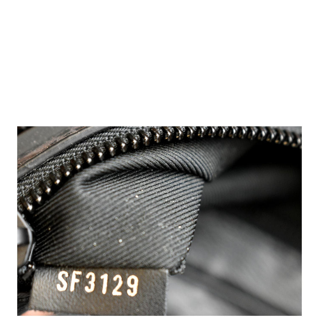 LOUIS VUITTON Volga Monogram Eclipse Pochette Clutch Bag Black