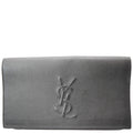 YVES SAINT LAURENT Belle de Jour Leather Clutch Bag Black