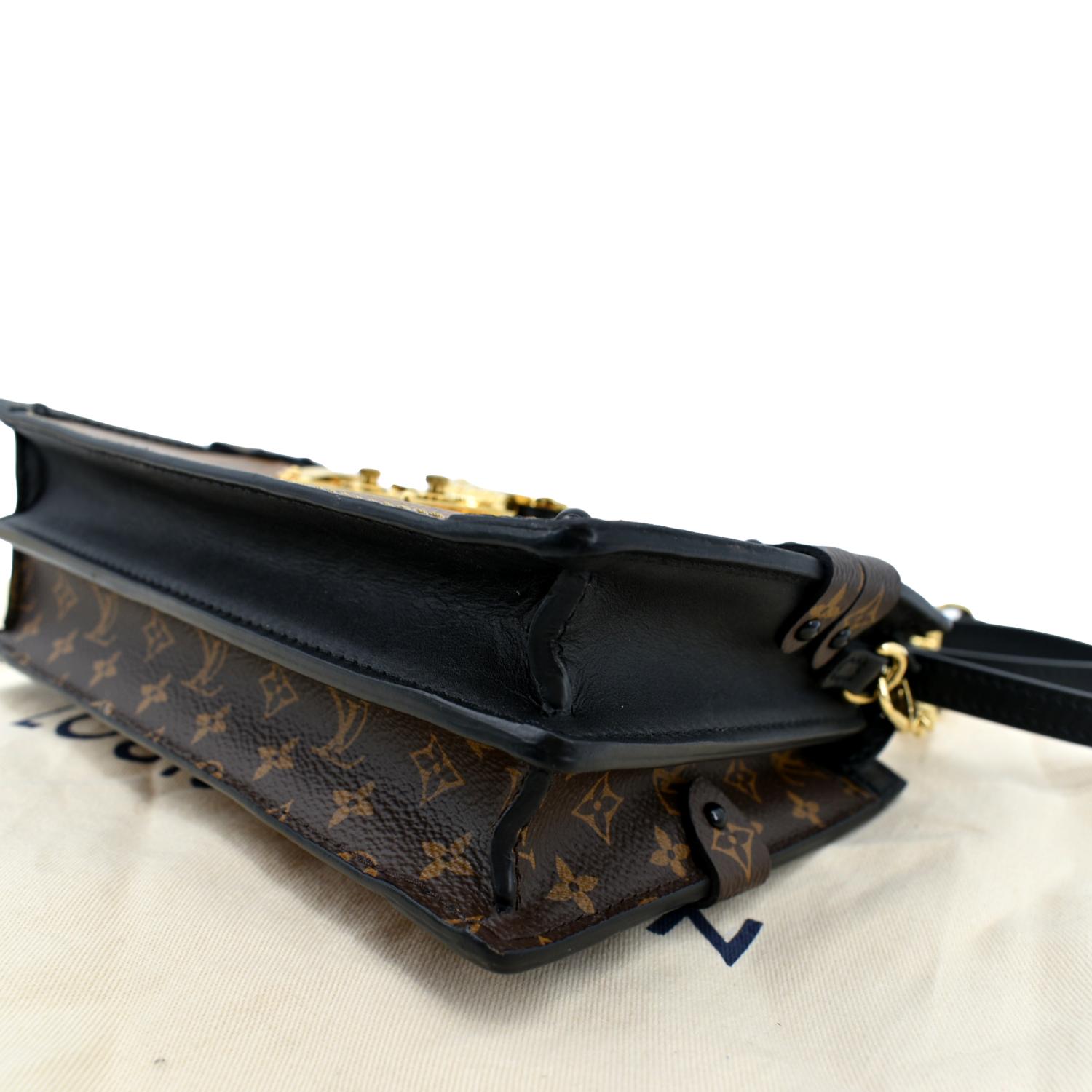 LOUIS VUITTON Trunk Clutch Reverse Monogram Crossbody Bag Brown