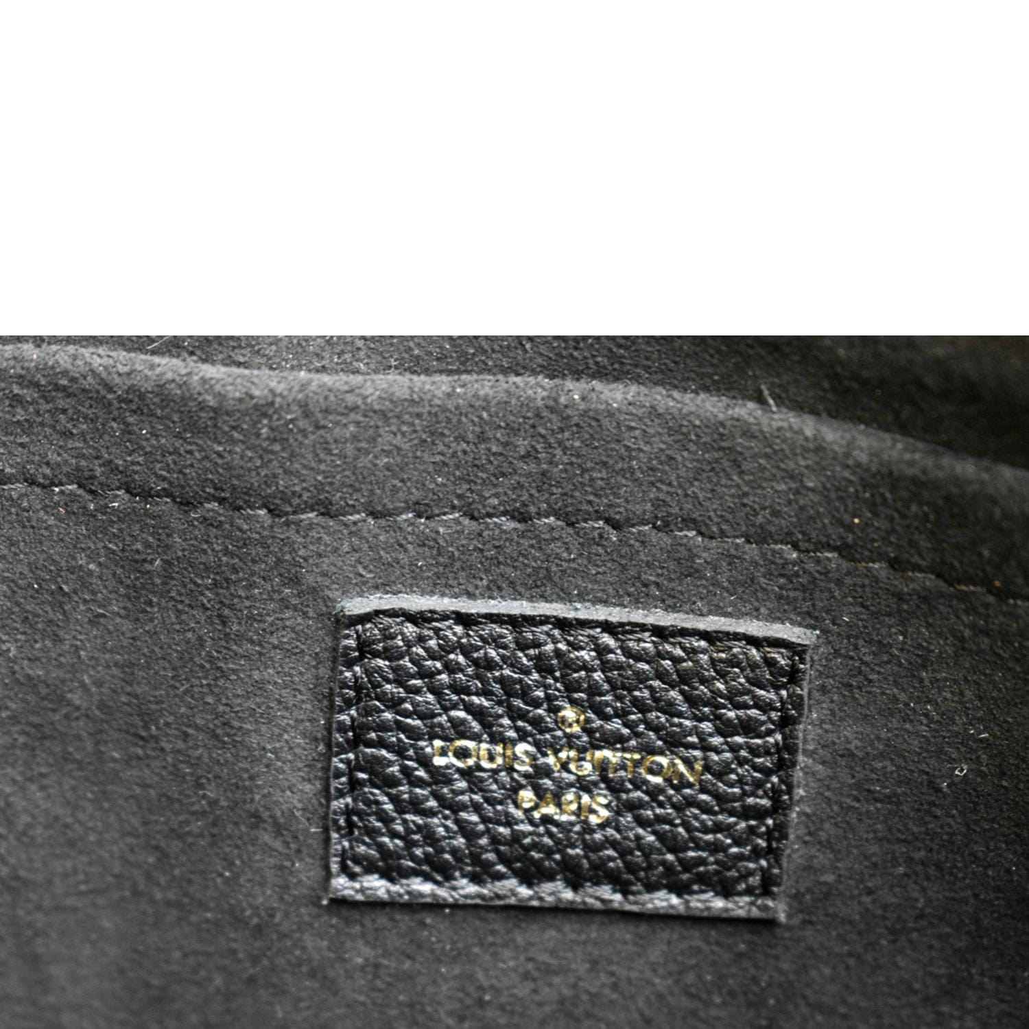 LOUIS VUITTON Multi Pochette Accessories Empreinte Clutch Bag Black