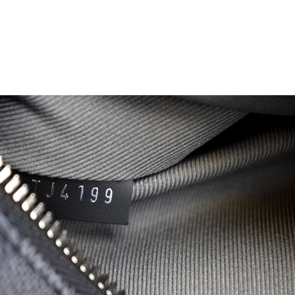 LOUIS VUITTON Josh Interlinked Logo Damier Graphite Backpack Black