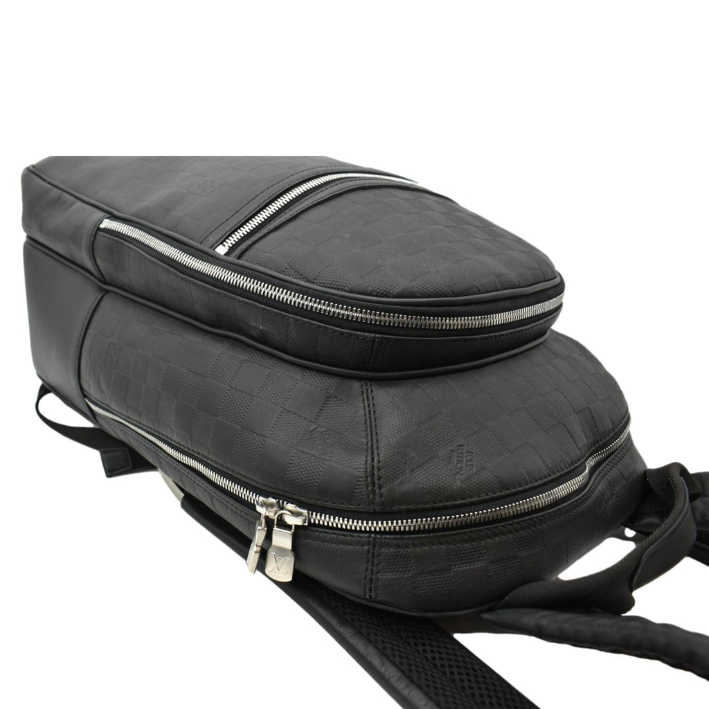 LOUIS VUITTON Michael Damier Infini Leather Backpack Bag Black