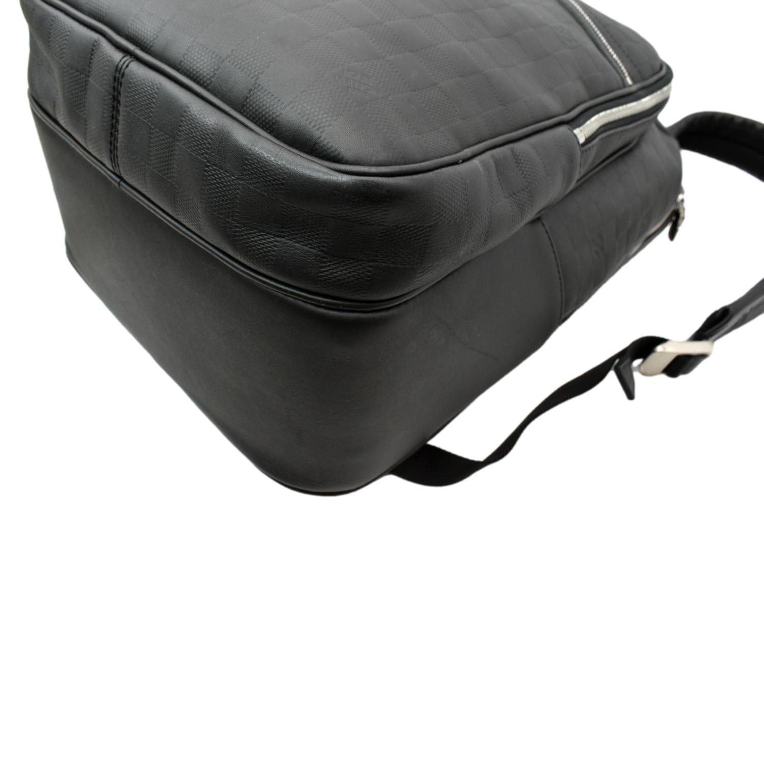 LOUIS VUITTON Michael Damier Infini Leather Backpack Bag Black