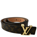 LOUIS VUITTON Mini 25MM Monogram Canvas Belt Brown