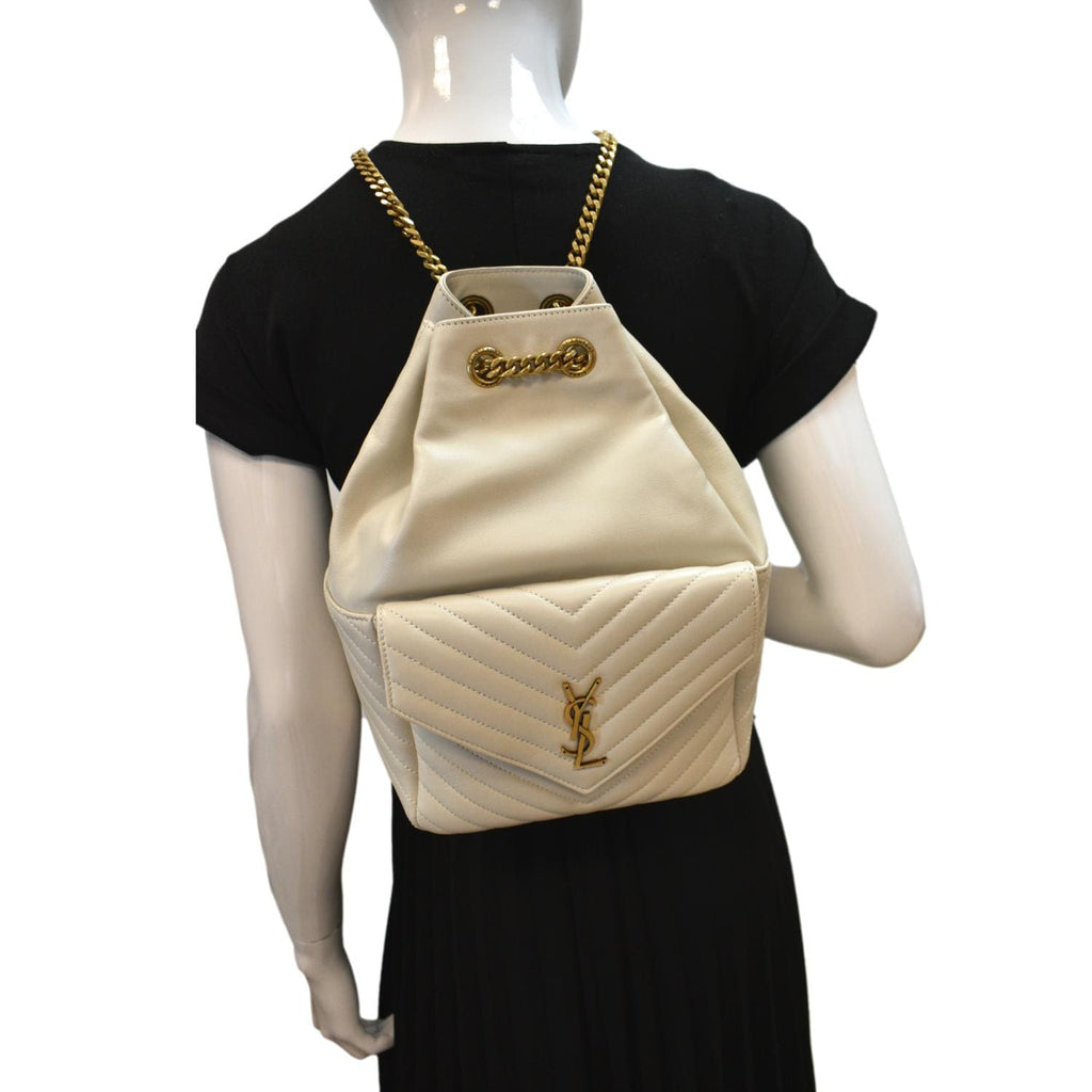 YVES SAINT LAURENT Joe Lambskin Leather Backpack Bag