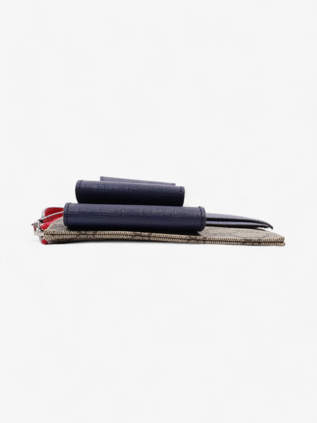 Gucci GG Bow Wristlet GG Supreme / Blue / Red Coated Canvas