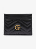 Gucci GG Marmont  Holder Black Matelasse Leather