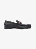 Gucci Horsebit Loafers Black / Green / Red Leather EU 45 UK 11