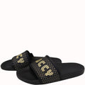 GUCCI Black Supreme Canvas Slide Sandal Size 11 519982 - Last Call