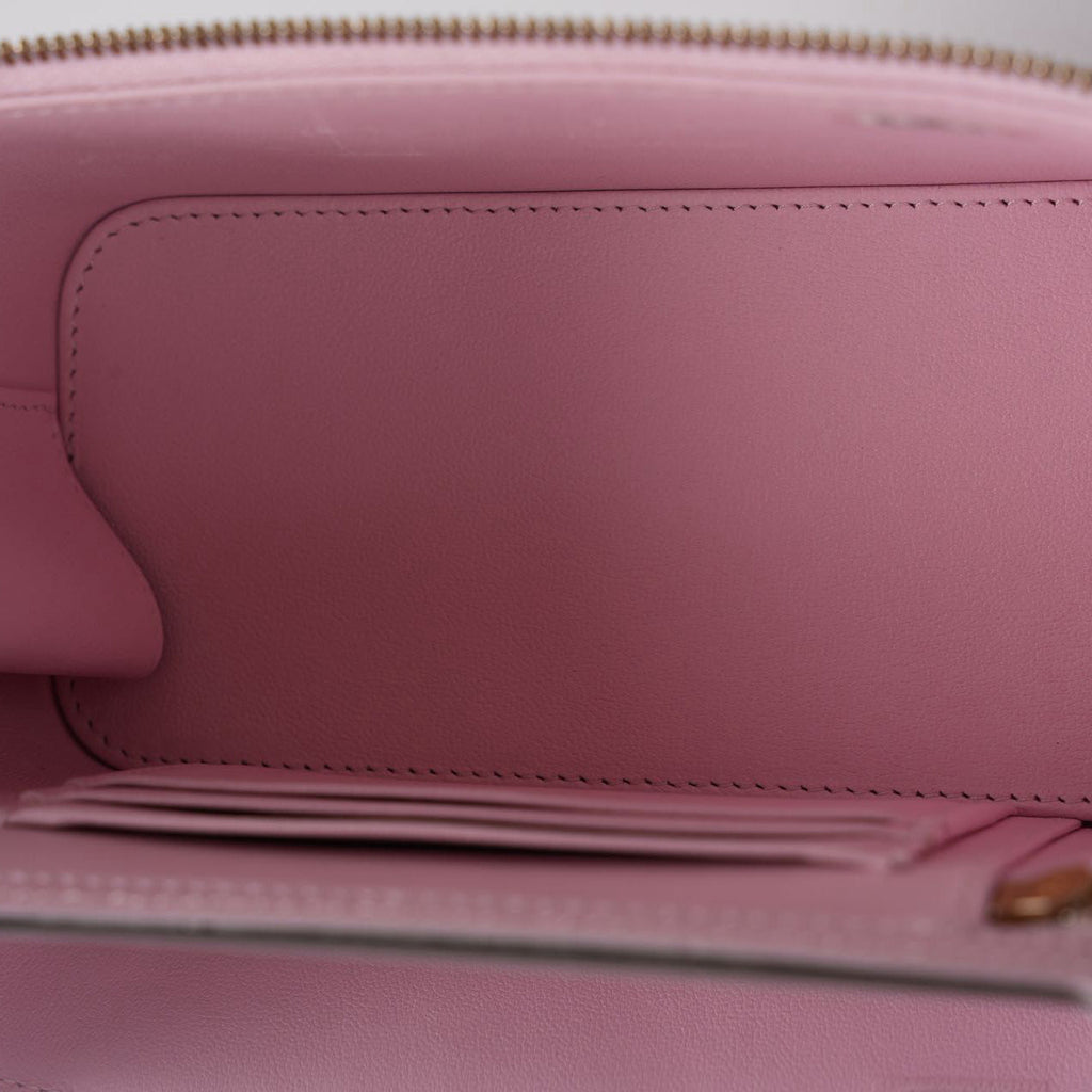 Chanel Vanity Case Pink Quilted Lambskin with Crystal Handle from 2024