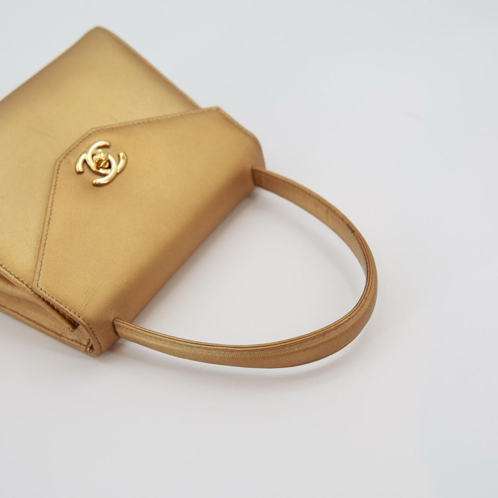 Vintage Chanel Gold Mini Kelly