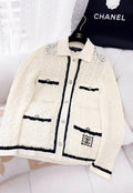 Chanel 24P white knitted igan size 34