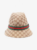 Gucci Original GG Fedora GG Supreme / Red / Green Nylon Large