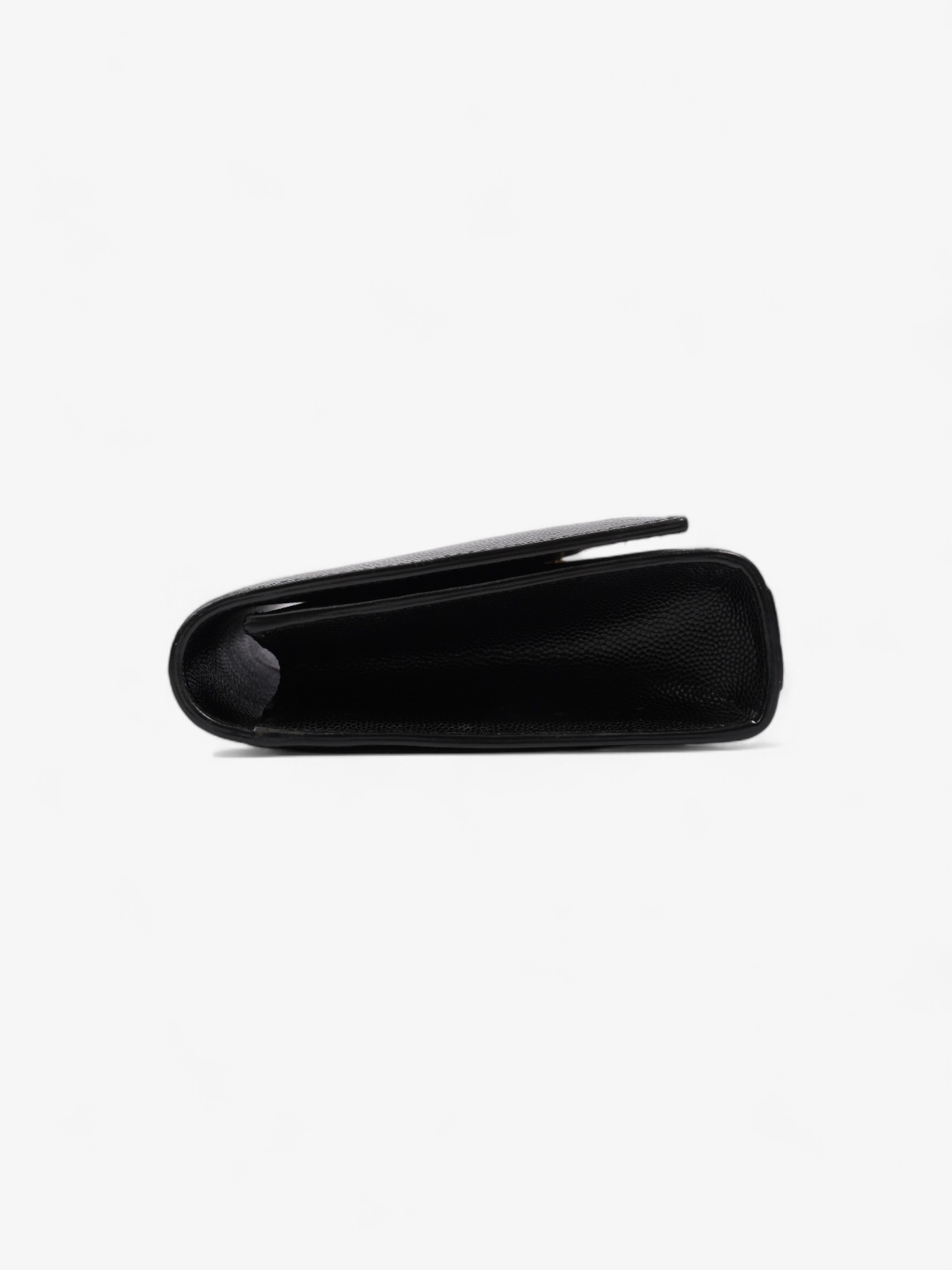 Saint Laurent Cassandre Clutch Black Leather