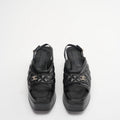 Chanel Black Slingback Quilted Leather Sandals Size 39