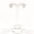 Gucci Trademark Heart Shape Silver Earrings