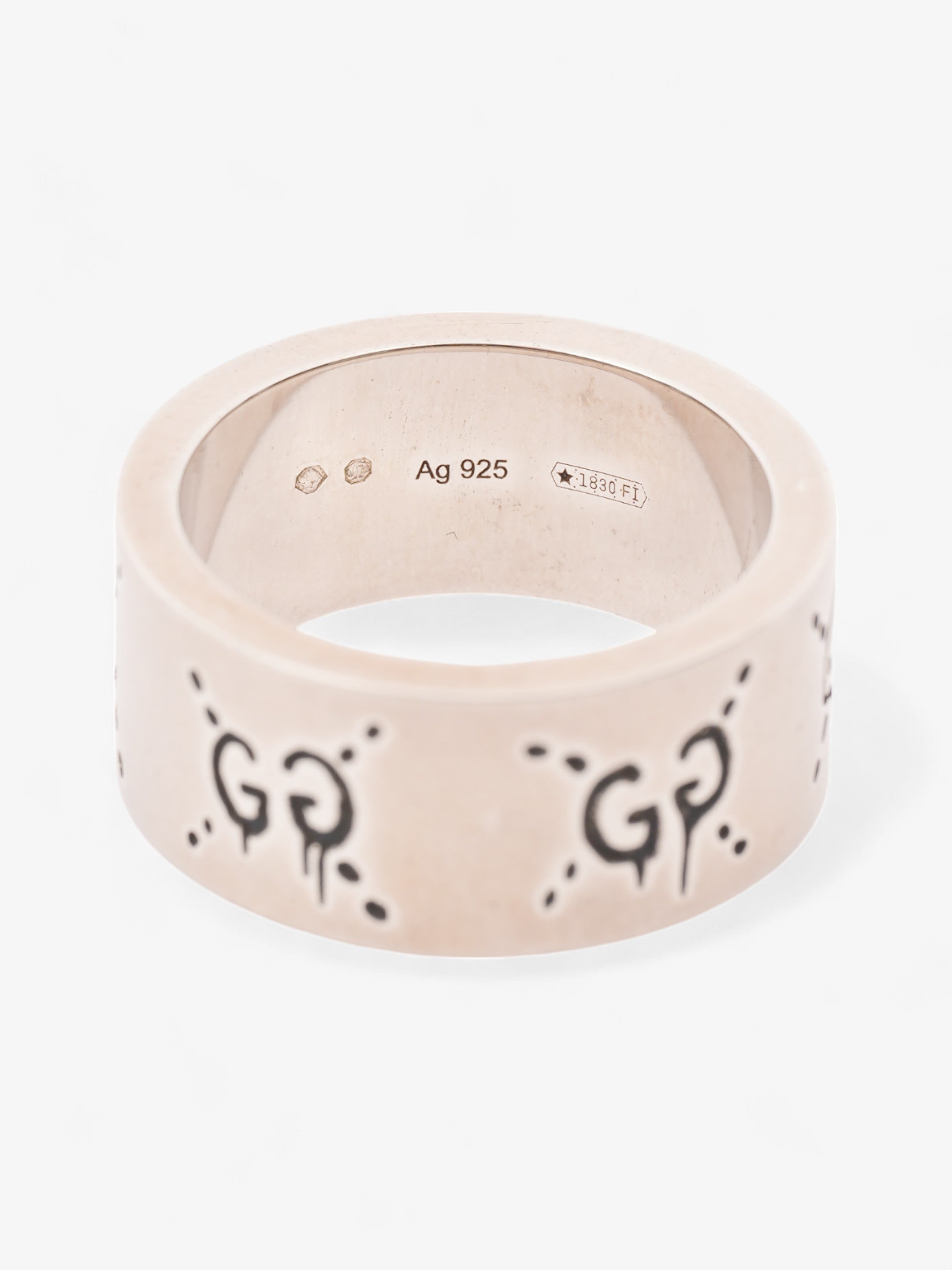 Gucci Ghost Ring Silver Silver Sterling 13 (Circumference - 53mm)