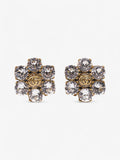 Gucci Crystal Double G Earrings Gold / Silver Base Metal