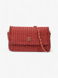 Chanel Classic Flap Red Wicker