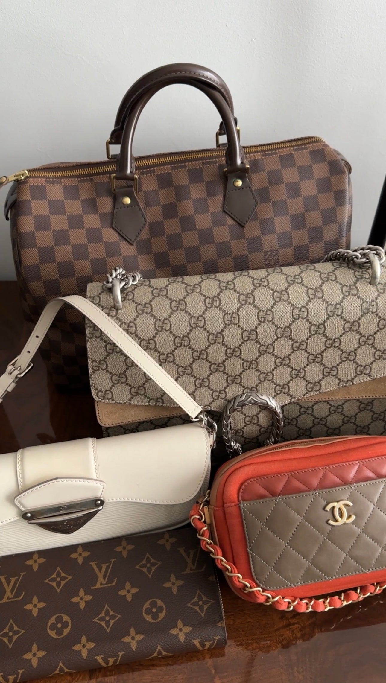 Louis Vuitton Damier Ebene Speedy 35 Bag