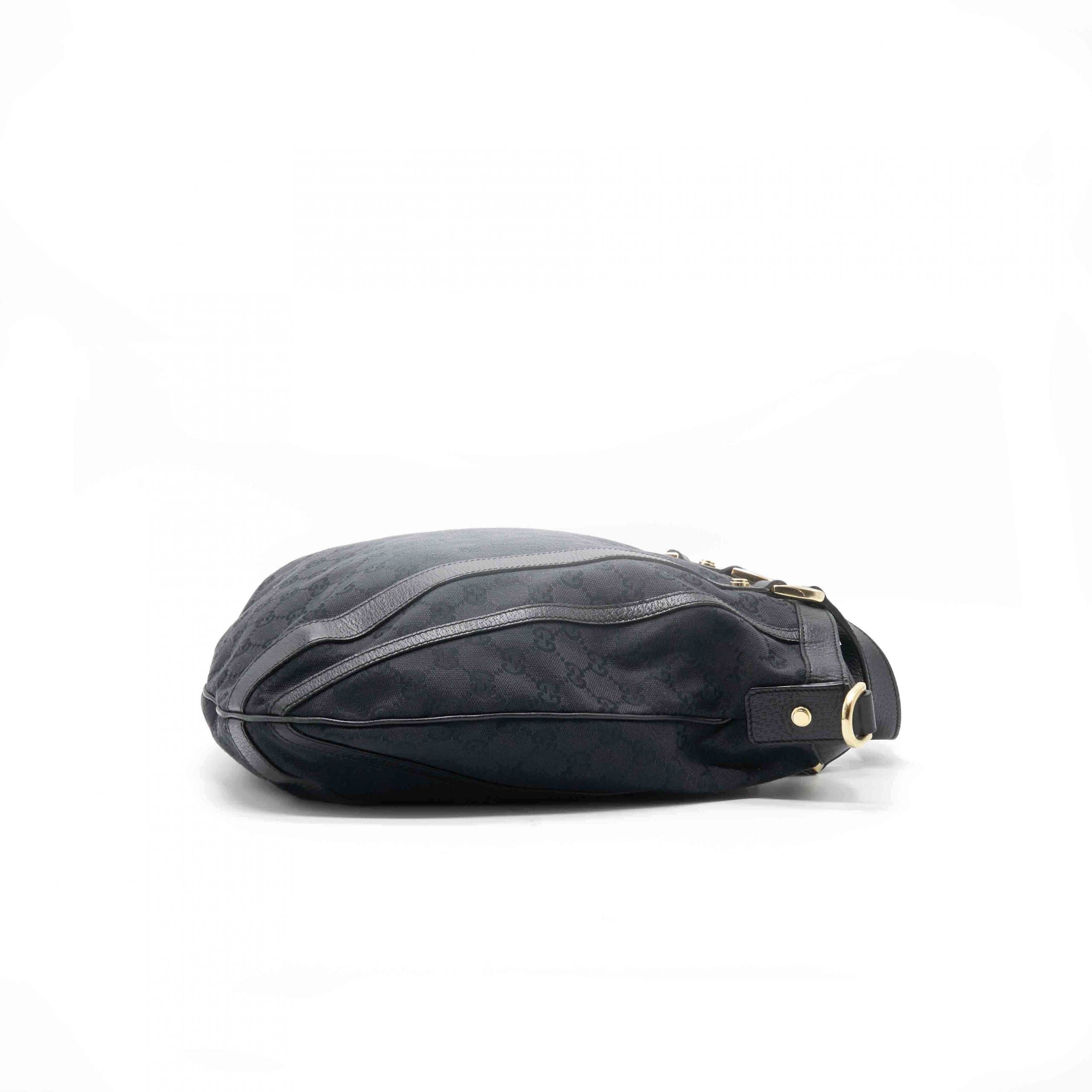 Gucci Black Monogram Canvas Tote