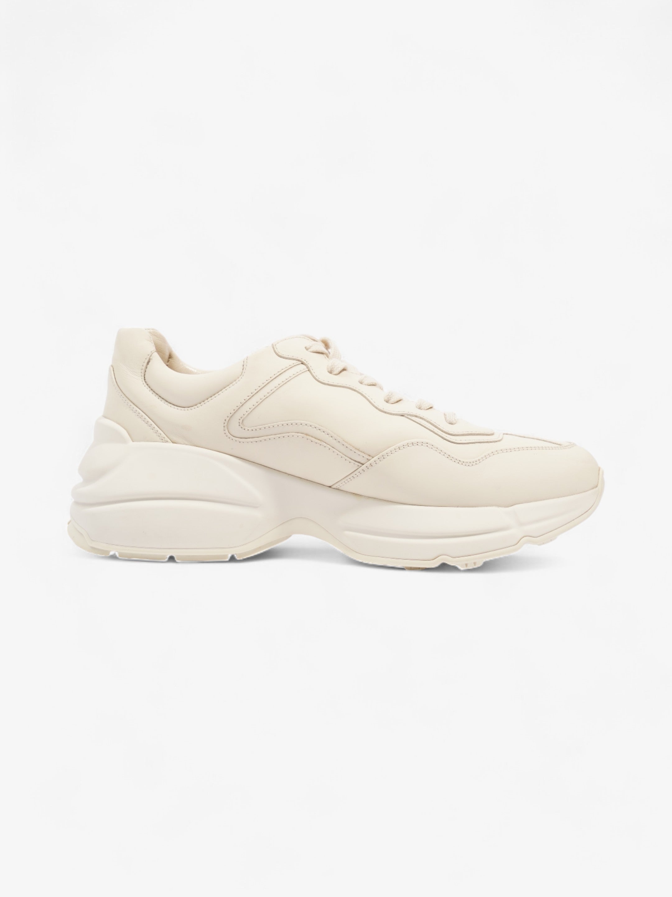 Gucci Rhyton Sneaker Ivory Leather EU 40 UK 7