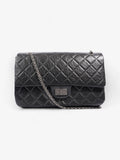 Chanel 2.55 Reissue Black Aged Calfskin Leather Maxi