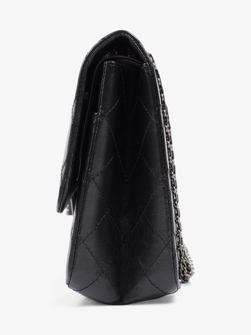 Chanel 2.55 Reissue Black Aged Calfskin Leather Maxi