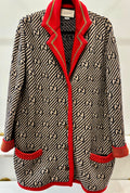 GUCCI WOOL KNIT GLITTER GG MONOGRAM IGAN