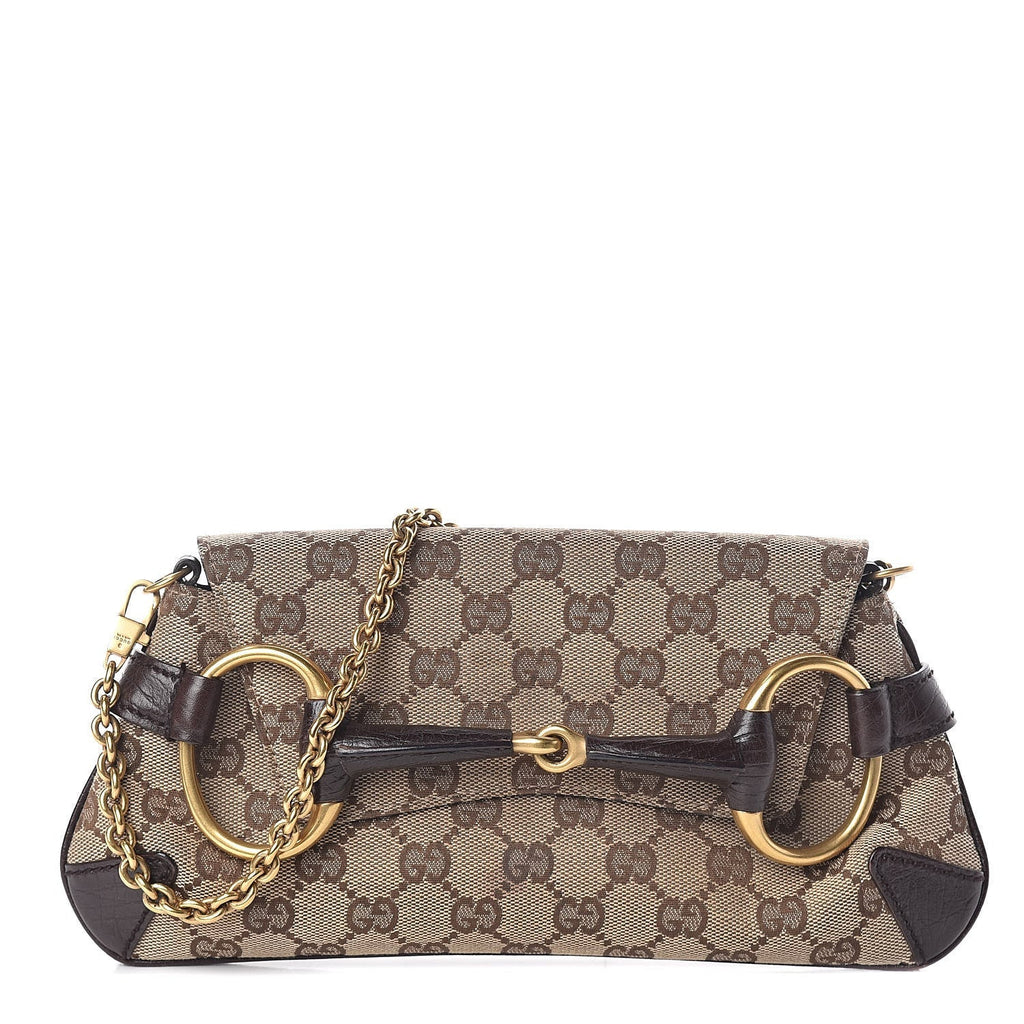 GUCCI X TOM FORD MONOGRAM HORSEBIT CLUTCH