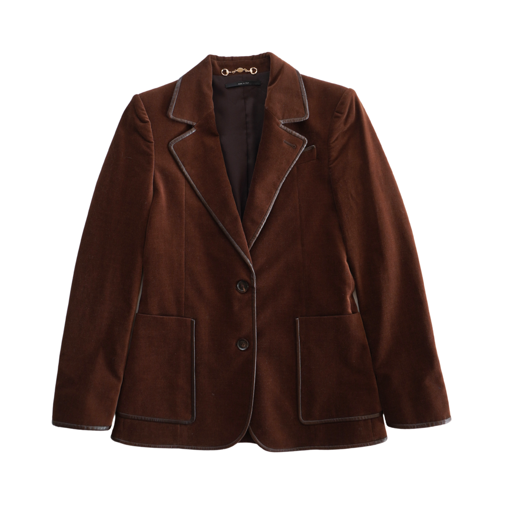 Gucci Velvet Blazer - Women's 38