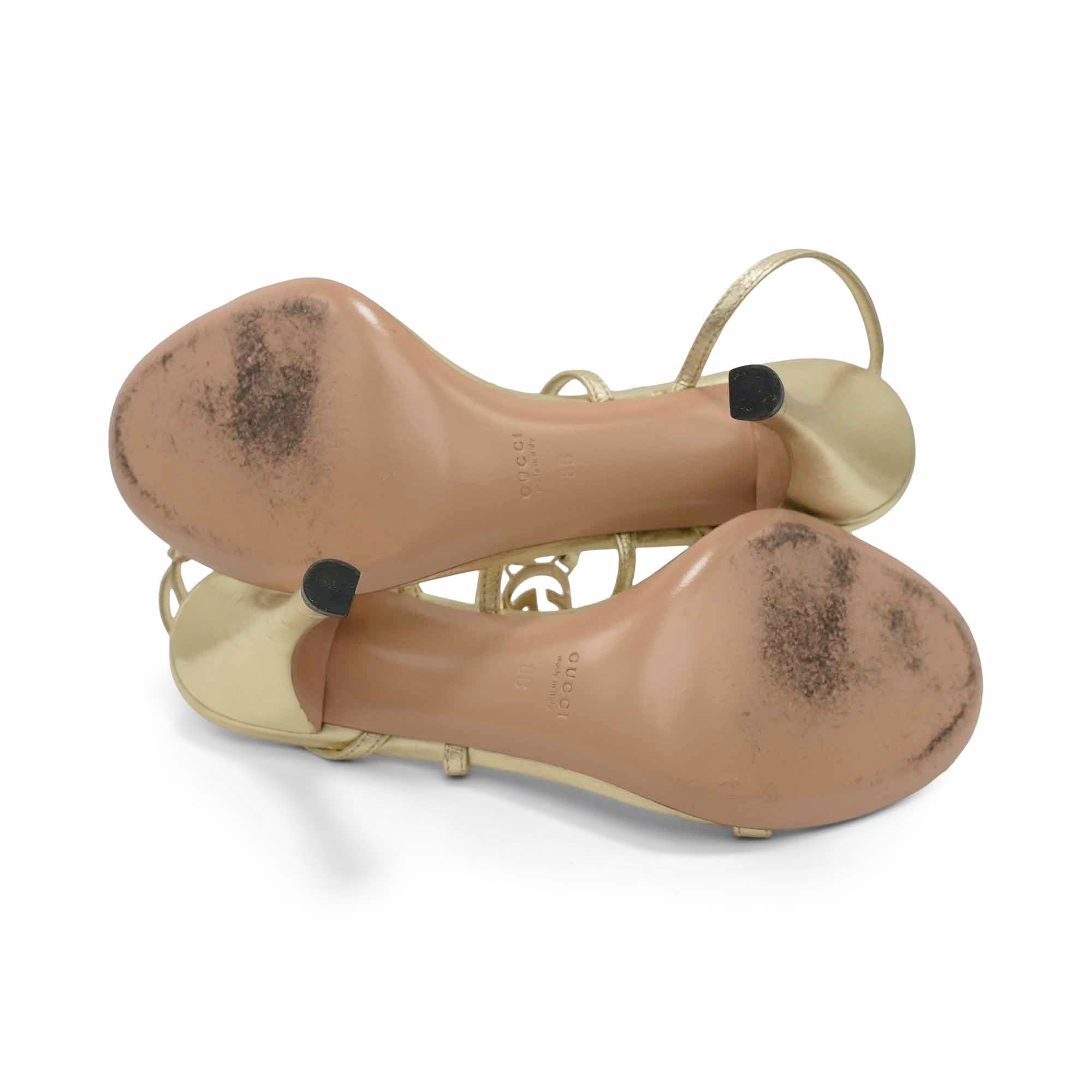 Gucci 'Double G' Heeled Sandal - Women's 8
