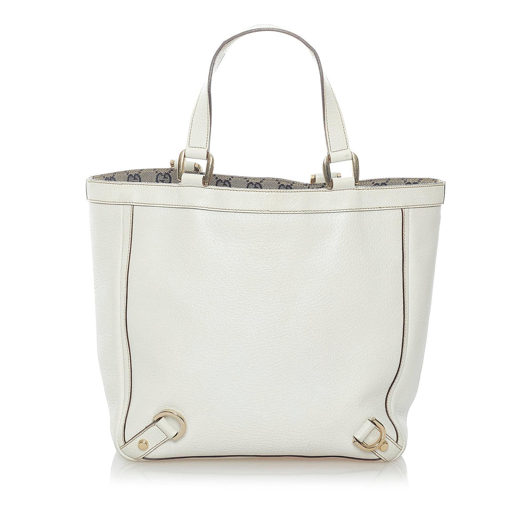 Gucci Abbey-D Ring Leather Tote (SHG-32869)