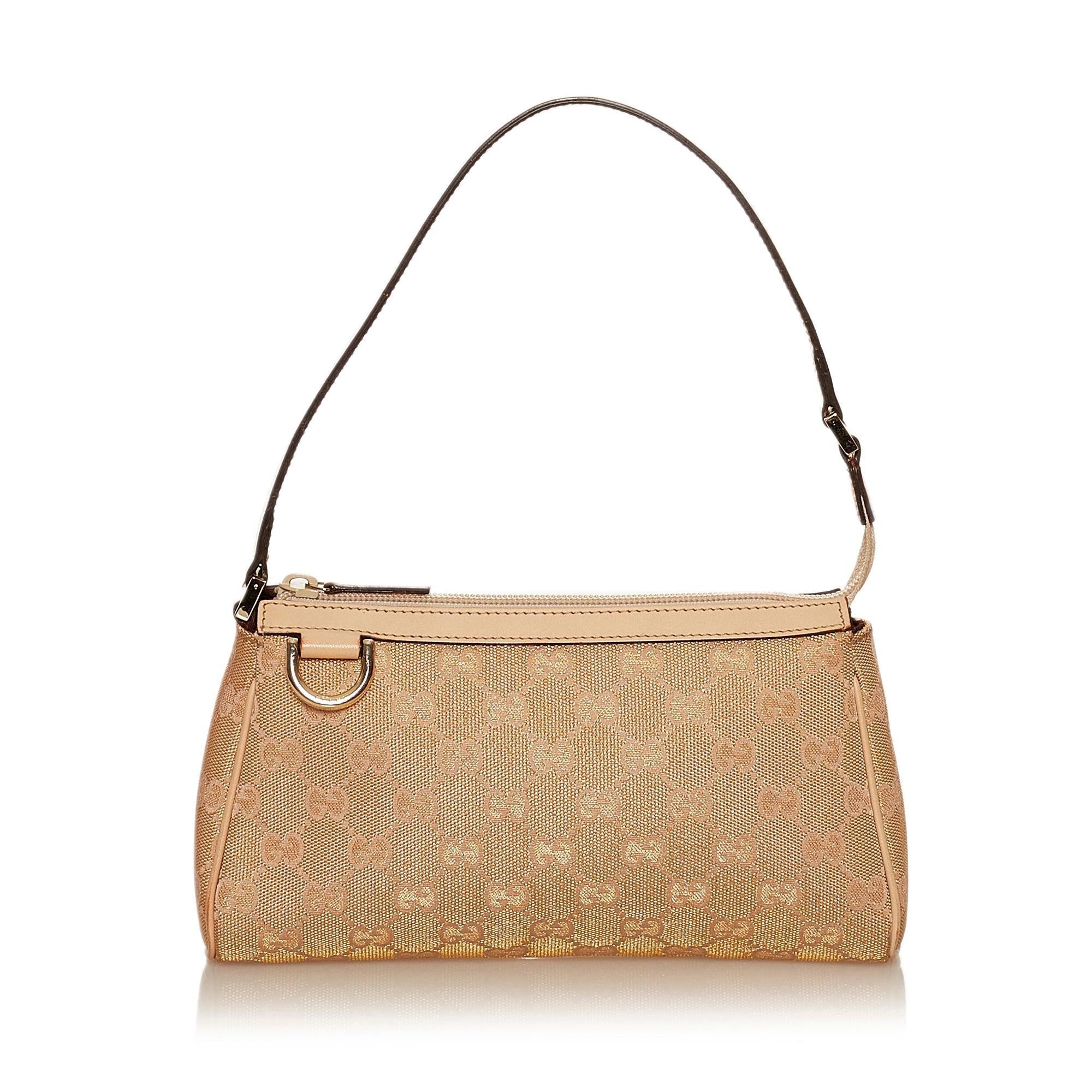 Gucci Abbey GG Canvas Baguette (SHG-29559)