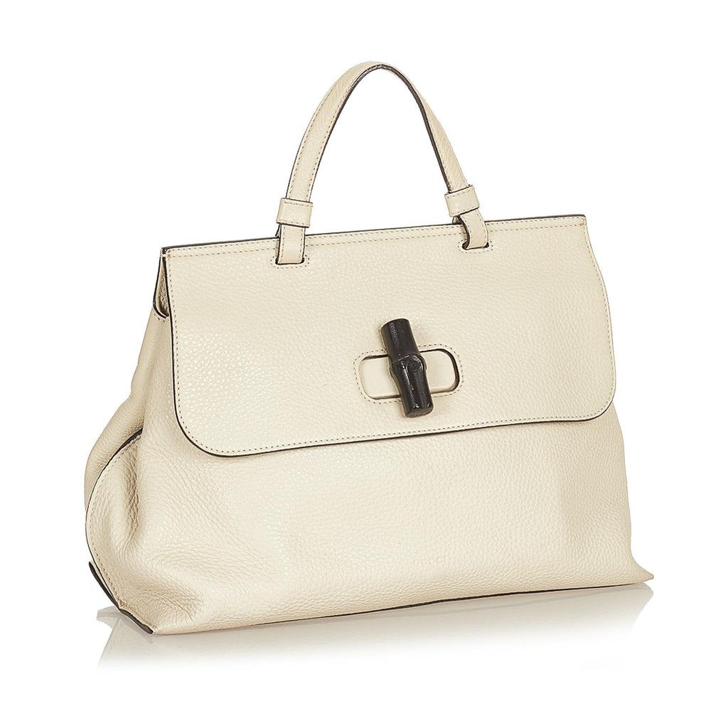Gucci Bamboo Daily Leather Satchel (SHG-37757)