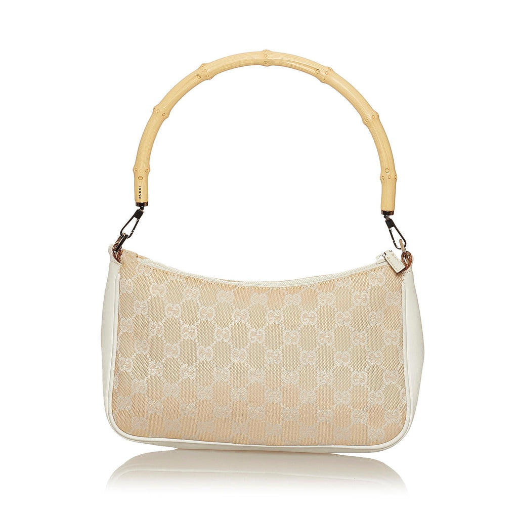 Gucci Bamboo GG Canvas Baguette (SHG-29302)