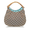 Gucci Bamboo GG Canvas Handbag (SHG-29468)