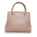 Gucci Bamboo Shopper Leather Satchel (SHG-34682)