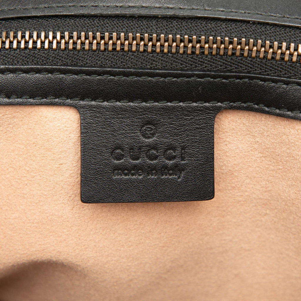 Gucci Bicolor Calfskin Bamboo Trapuntata Queen Margaret Backpack