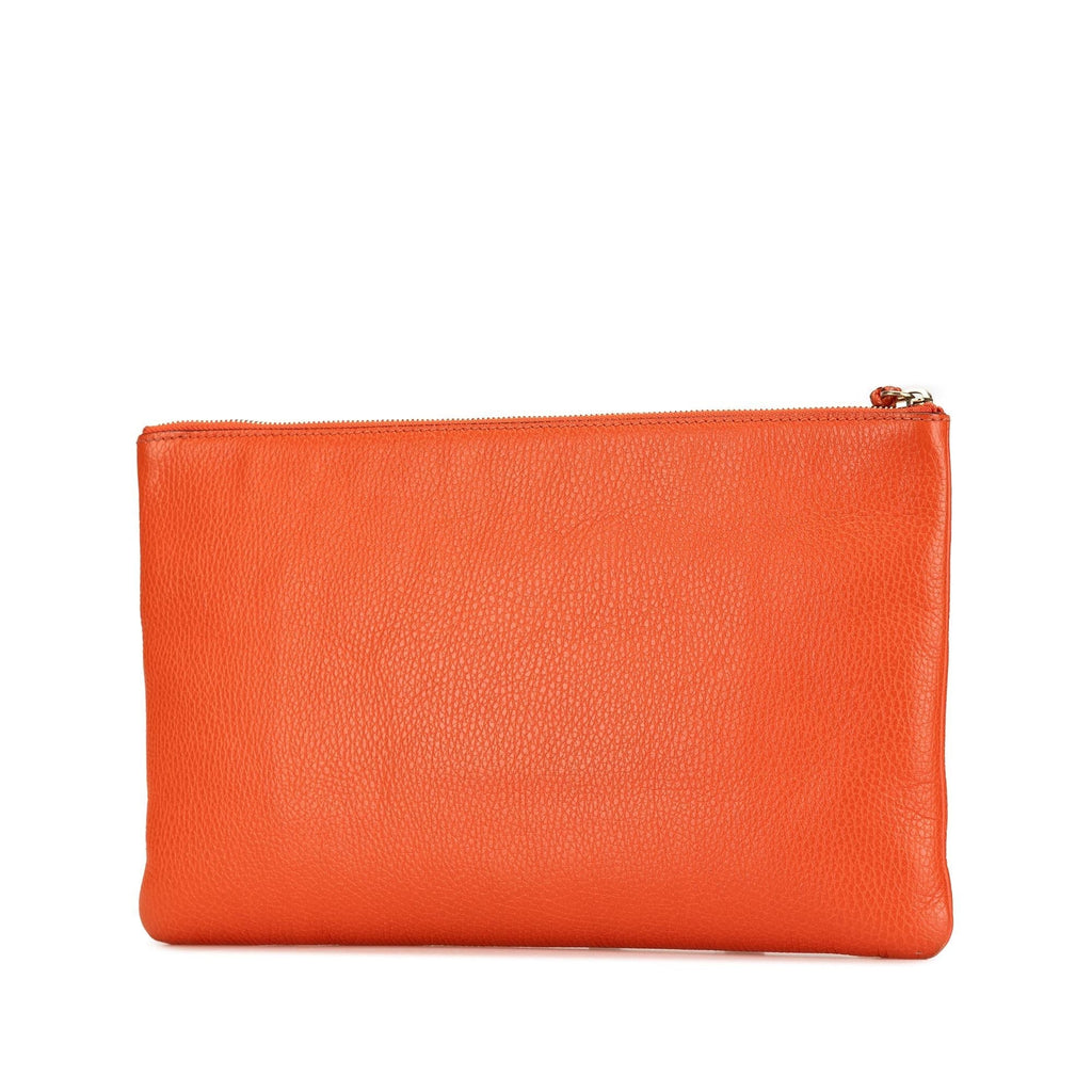 Gucci Calfskin Bamboo Tassel Clutch
