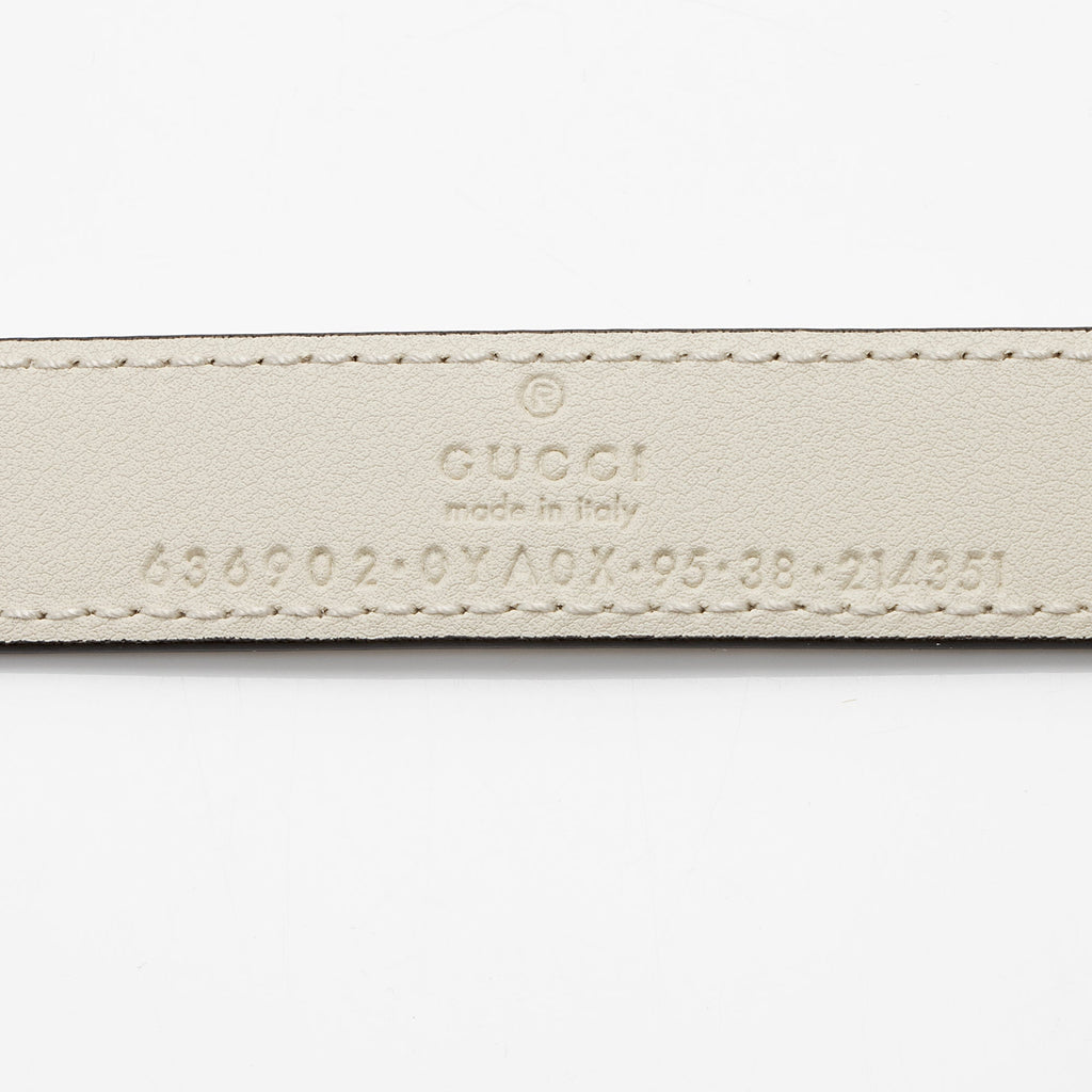 Gucci Calfskin Interlocking G Slim Belt - Size 38 / 95 (SHF-IbtT6F)