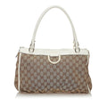 Gucci GG Abbey D-Ring Canvas Shoulder Bag (SHG-37228)